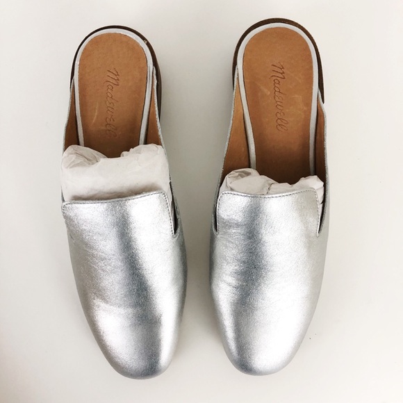 NWB Madewell The Willa Loafer Mule in Metallic 9.5 - Picture 4 of 8